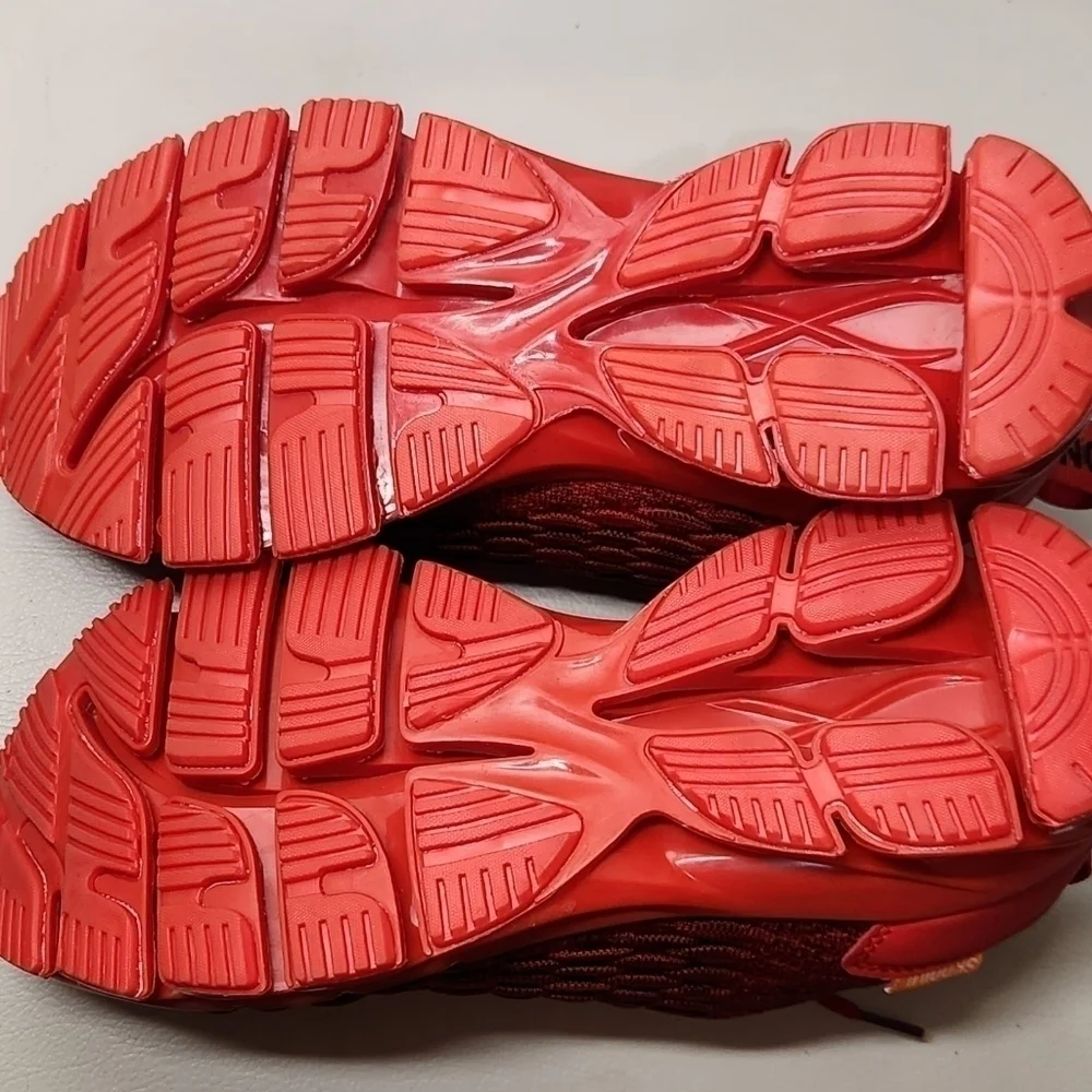 Running men's shoes in red, very comfortable - Picture 6 of 8